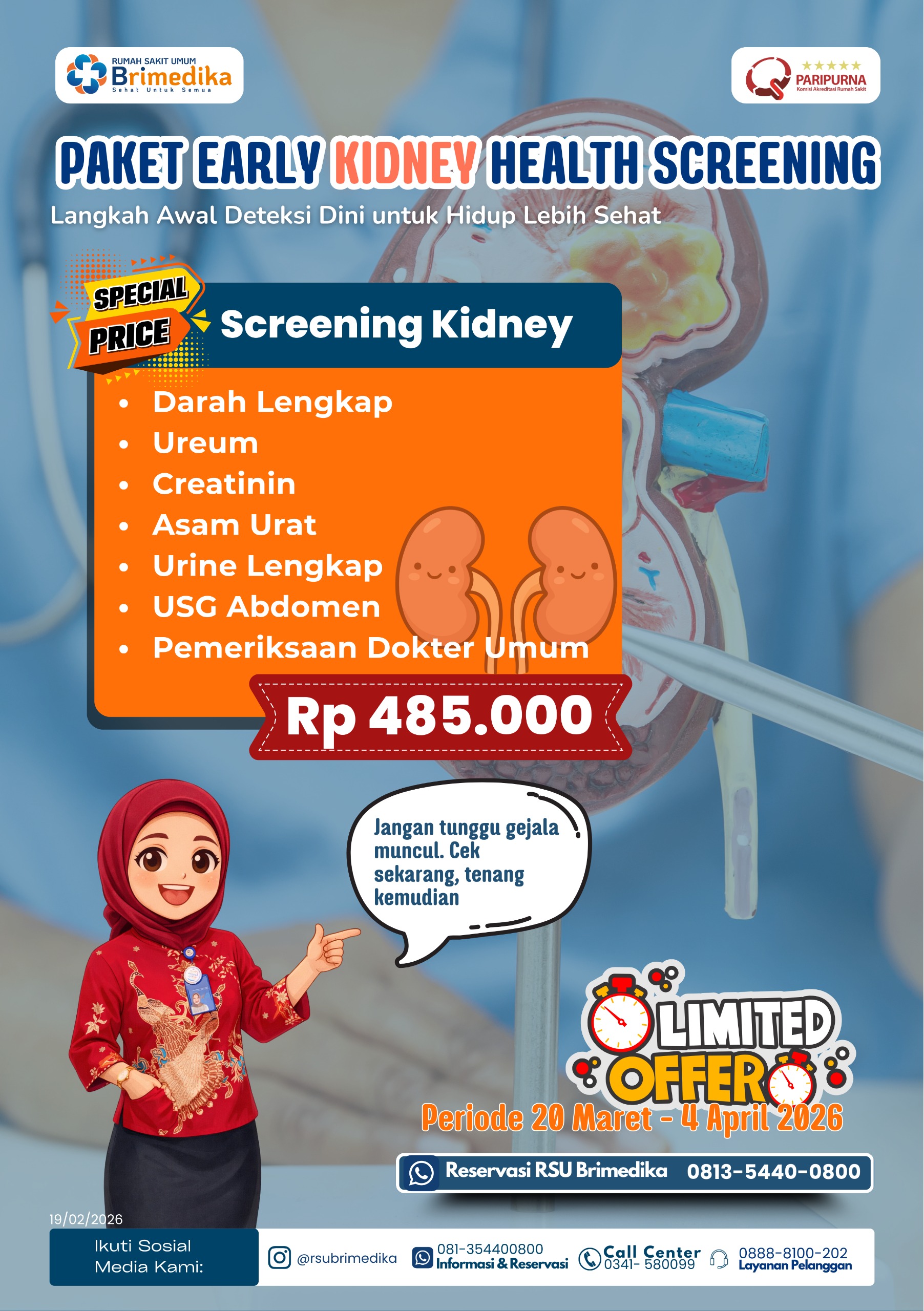 Paket Early Kidney Health Screening